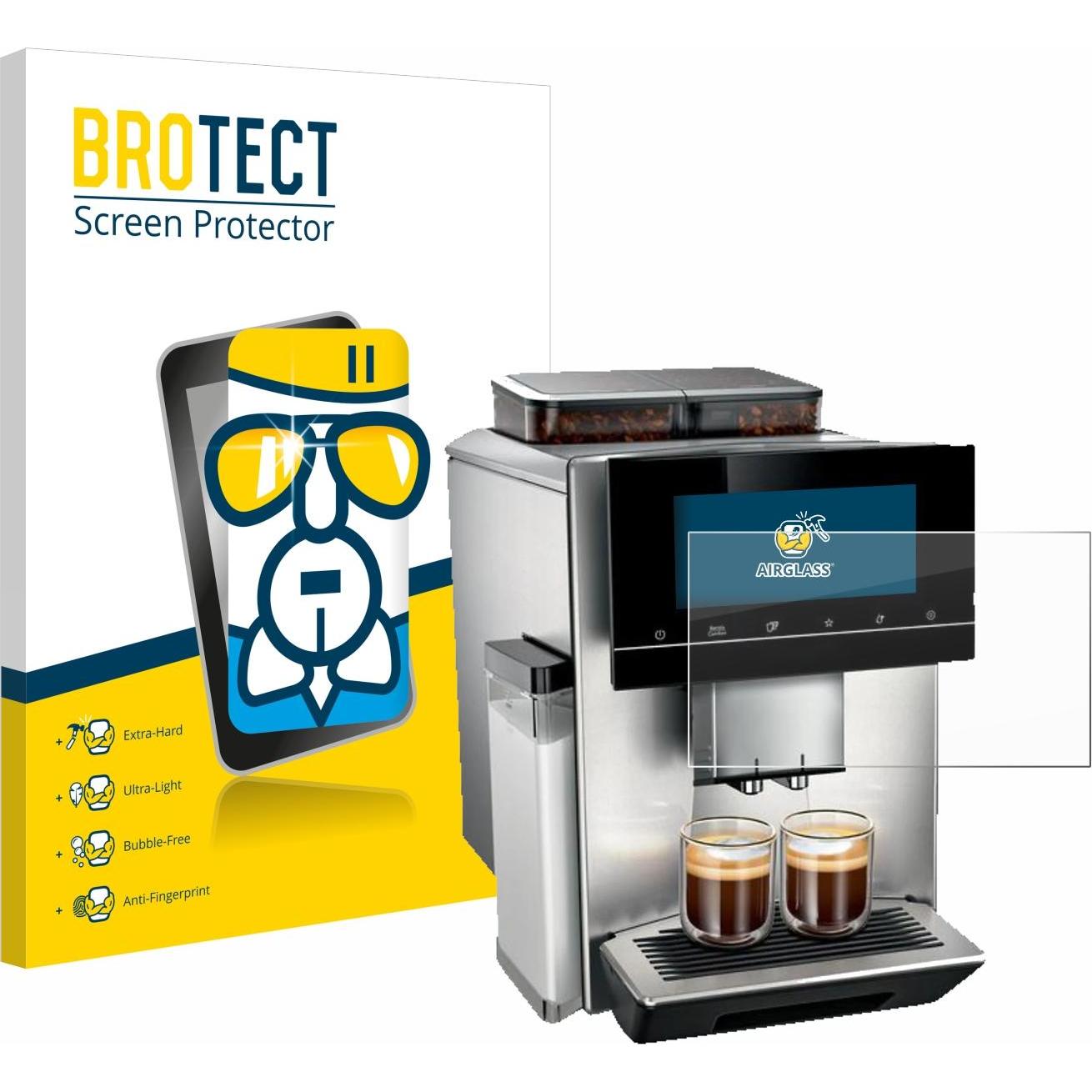 BROTECT AirGlass Panzerglasfolie, Zubehör Kaffeemaschinen, Transparent