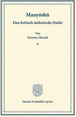 Produktbild Manyoshu (Deutsch, Tomitsu Okasaki, 2013)