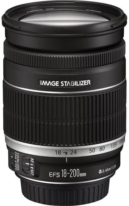 Produktbild Canon EF-S 18-200mm f/3.5-5.6 IS (Canon EF-S, APS-C / DX)