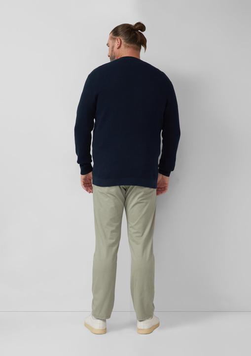 Produktbild s.Oliver Strickpullover Strukturmix-Pullover aus reiner Baumwolle (4XL)