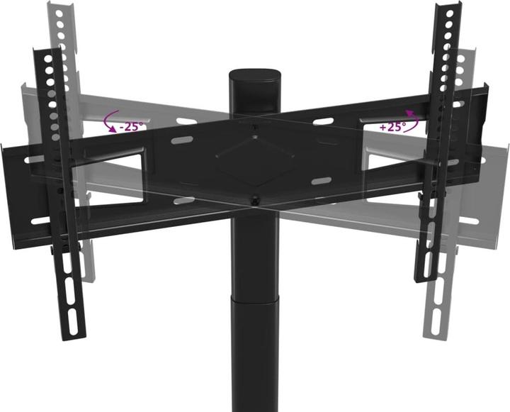 Actual product image vidaXL TV-Eckständer (45 kg, 32" - 65")