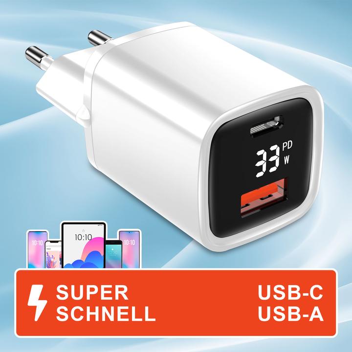 Produktbild Eaxus Dual Port 47801 USB-Ladegerät Steckdose Ausgangsstrom (max.) 3000 mA 2 x U (33 W)