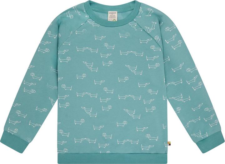 Produktbild loud + proud Kinder Sweatshirt mit Alloverdruck (158, 164)