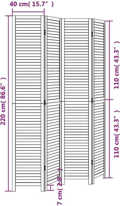 Immagine prodotto vidaXL Paravent