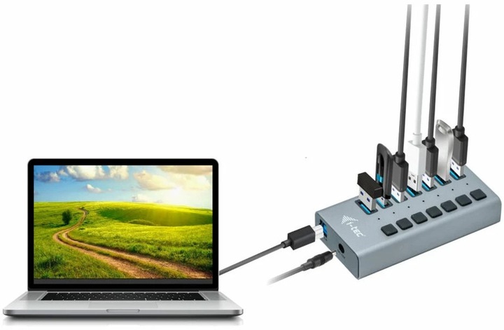 Image du produit i-tec U3CHARGEHUB7 (USB-B, 7 Ports)