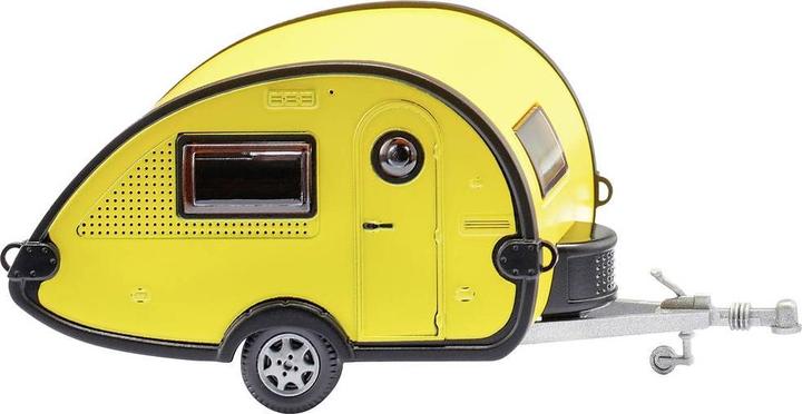 Wiking 009236 H0 T@B caravan - geel/zwart
