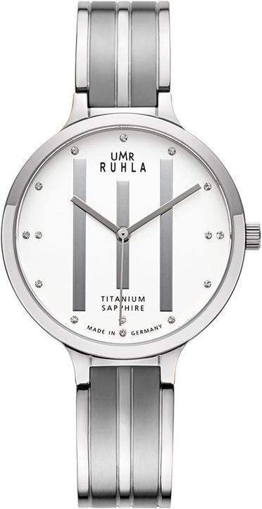 Immagine prodotto UMR Ruhla Womens Quartz Titanium Watch Satin Sapphire Glass Waterproof Up to 3 Bar Made in Germany