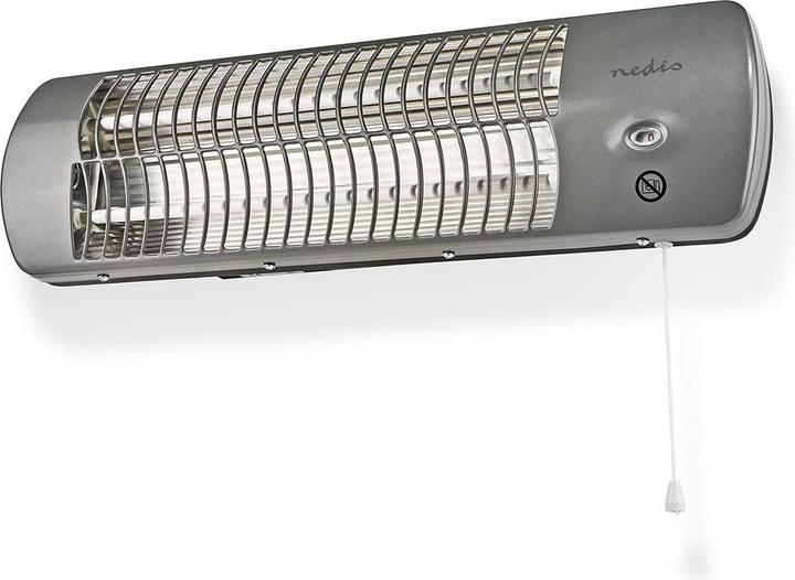 Produktbild Nedis HTBA10GY Bad-Schnellheizer 1200W 12m² Grau (1200 W)
