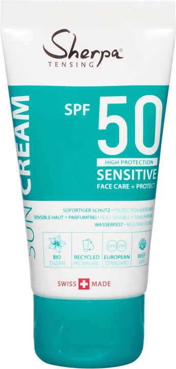 Sherpa Tensing Sensitive (Sonnencreme, SPF 50, 50 ml, 64 g)