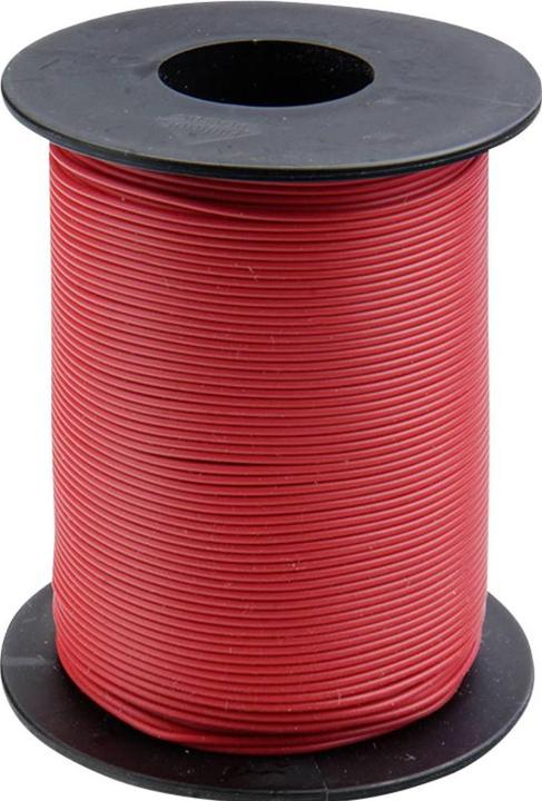 Actual product image Donau Solid core wire 0.5 / 100m red (100 m)