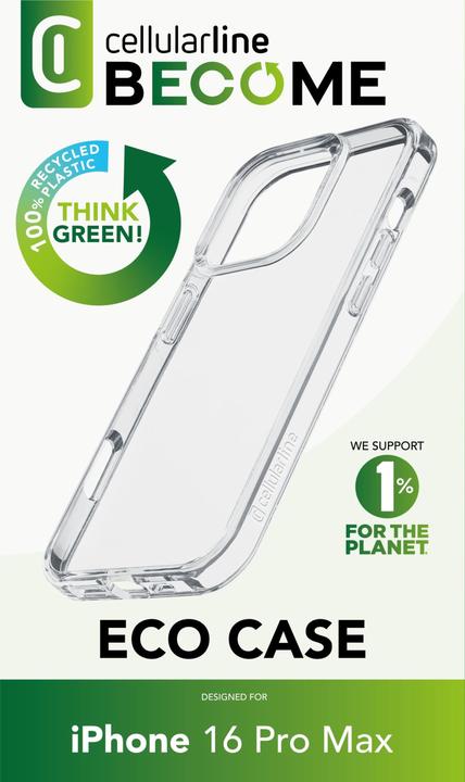 Actual product image Cellularline Become Eco Case (Apple iPhone 16 Pro Max)