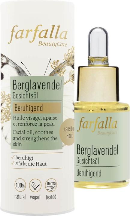 Farfalla Huile pour le visage à la lavande de montagne (15 ml, Huile visage)
