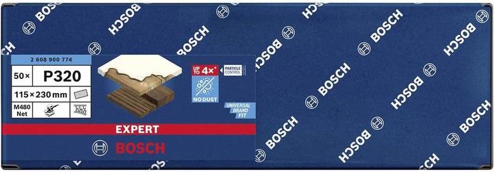 Actual product image Bosch Professional Zubehör Expert M480 Sanding net for orbital sander, 115x 230 mm, G 320, 50 pcs. (320)