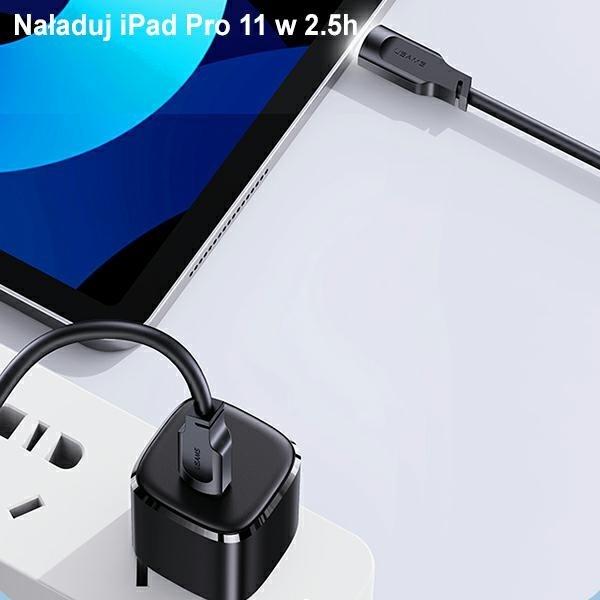 Actual product image Usams Charging Cable Type-C to Type-C - Black (1.20 m, USB 3.2 Gen 1)