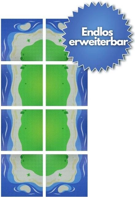 Actual product image Open Bricks OB-P32CB2 curved beach base plate
