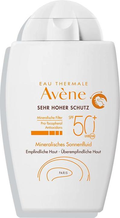 Avène Sun Fluid Mineral SPF50+ (Crème solaire, SPF 50+, 40 ml)