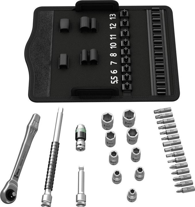 Image du produit Wera 8100 SA 7 Jeu cliquet Zyklop Metal (11 mm, 12 mm, 13 mm, 7 mm, 10 mm, 8 mm, 5,5 mm, 5 mm, 6 mm)