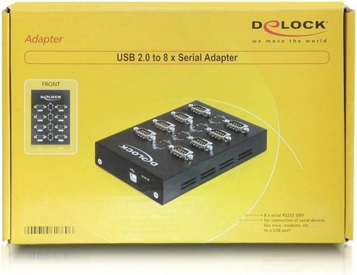 Actual product image Delock 61860 USB 2.0 to 8 x Serial Adapter (1 m)