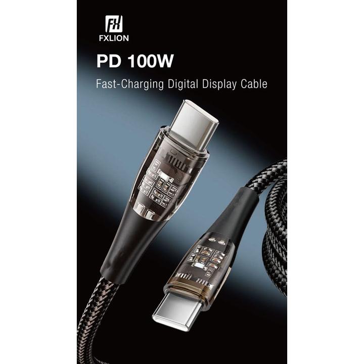 Image du produit Fxlion USB-C – USB-C, 100 W (1 m, USB 2.0, 100 W)