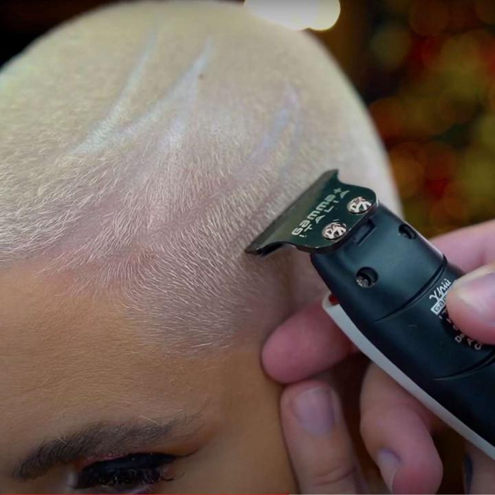 Immagine prodotto Gamma Più Gamma+ Tagliacapelli a lama fissa Black Diamond per parrucchieri e barbieri (1 x)
