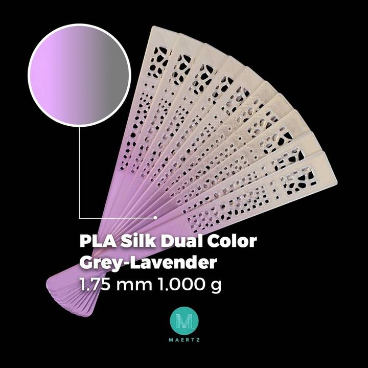Produktbild Maertz PMMA-1021-006 PMMA-1021-006 Filament PLA-Seide Seidig glänzend 1.75 mm 10 (PLA, 1.75 mm, 1000 g, Grau)