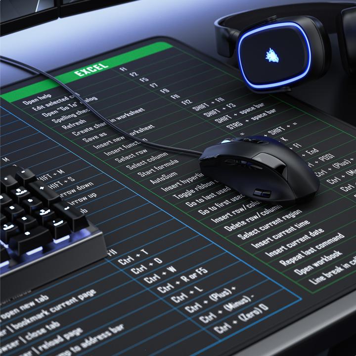 Actual product image Titanwolf Mauspad XXXL Gaming Speed Mousepad 1200 x 600 x 3 mm, grosse Schreibtischauflage, JapanInk Painting (3XL)