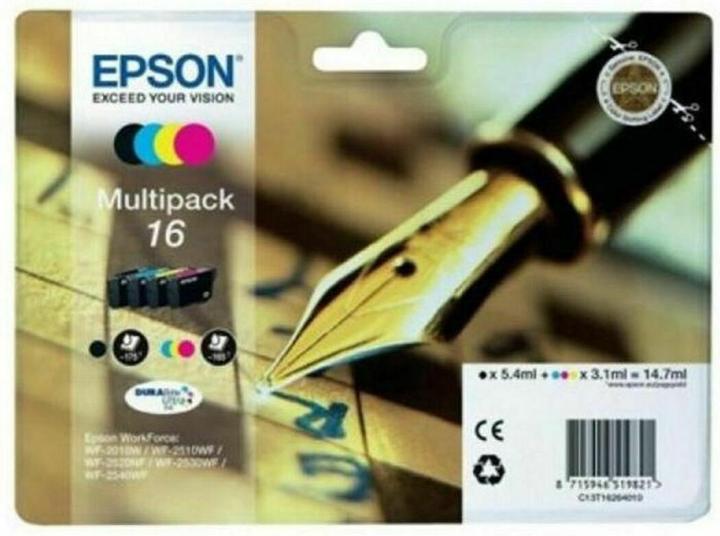 Immagine prodotto Epson 16 Multipack - 4-Pack - Nero, Giallo, Ciano, Magenta (C, FC, M, Y)