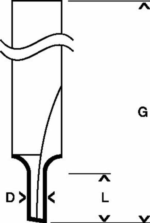 Produktbild Bosch Professional Zubehör Nutfräser, 6 mm, D1 3,2 mm, L 7,7 mm, G 51 mm