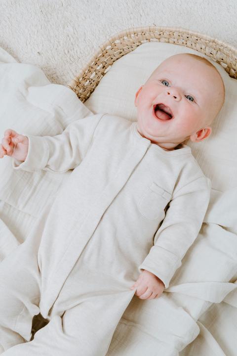 Produktbild Baby's only Babys only Strampler mit Füssen, Melange Honey (68)