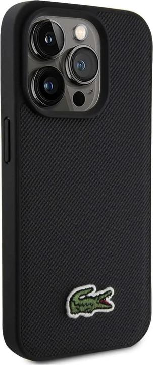 Actual product image Lacoste LCHMP15XPVCK iPhone 15 Pro Max 6.7" czarny/black hardcase Iconic Petit Pique MagSafe (Apple iPhone 15 Pro Max)