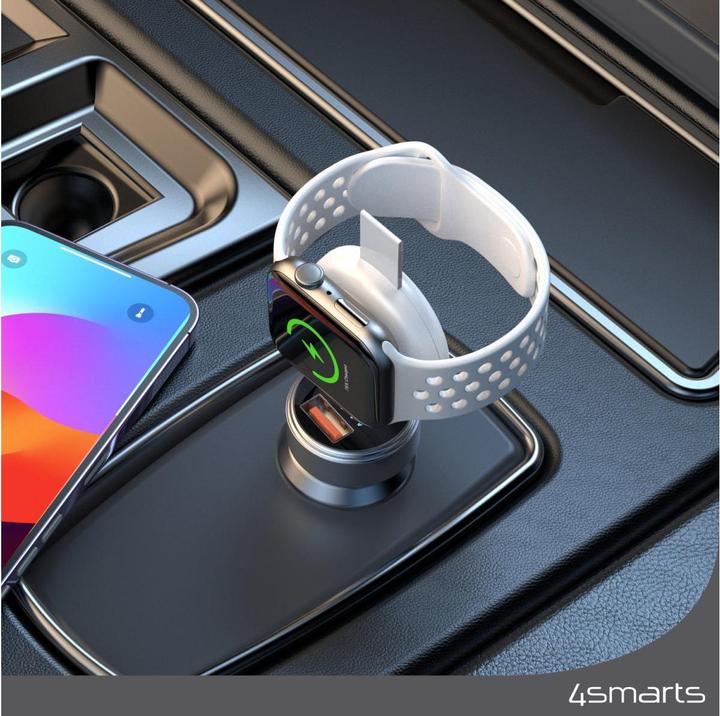 Immagine prodotto 4smarts Caricabatterie rapido MFi per Apple Watch argento