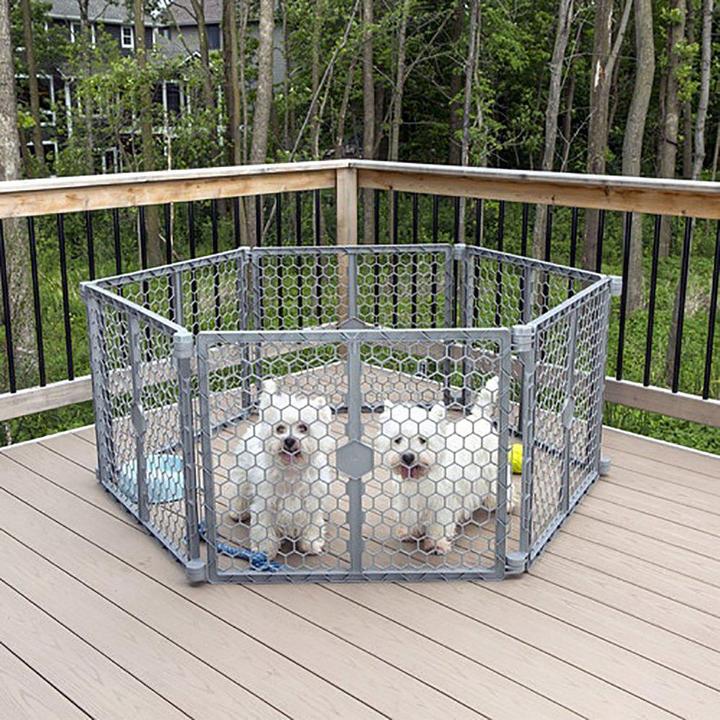 Actual product image Carlson PET YARD 2-IN-1 PLASTIC GATE & PEN 6-SECTION 71CM HIGH - (704.2002) (66 cm)