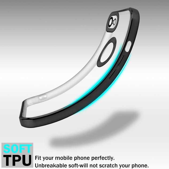Actual product image Cadorabo TPU Chrome case with camera protection for Apple iPhone 7 / 7S / 8 / SE 2020 (Apple iPhone 7, Apple iPhone SE (2nd Gen))