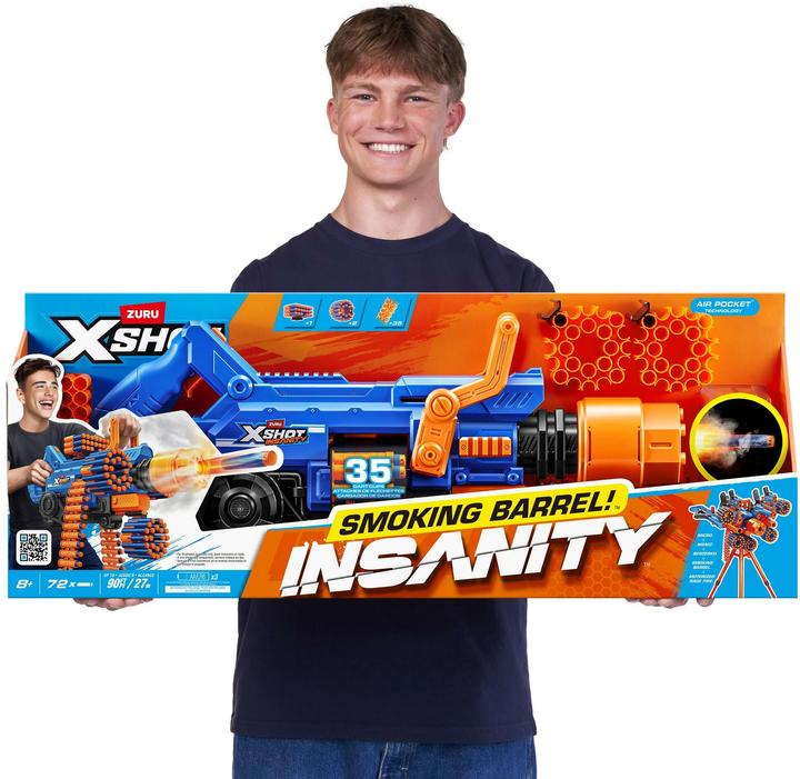 Produktbild Zuru XSHOT - Insanity Blaster Smoke N Barrel mit Darts