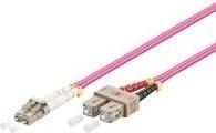 Actual product image Goobay Fiber Optic Cable, Multimode (OM4) Purple, 10 m (10 m)