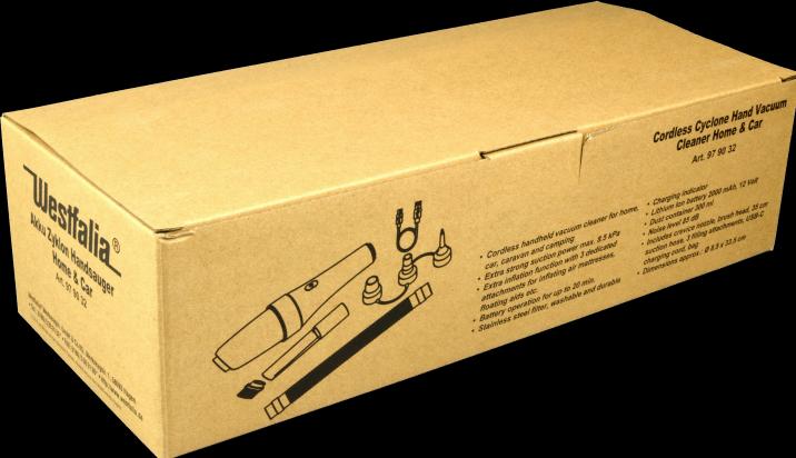 Produktbild Westfalia Akku Zyklon Handsauger Home & Car 12Volt, 9-teilig, Saug- und Blasfunktion