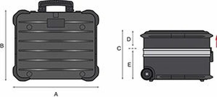 Produktbild GT Line Rollen-Werkzeugkoffer 470x320x390mm Trolley