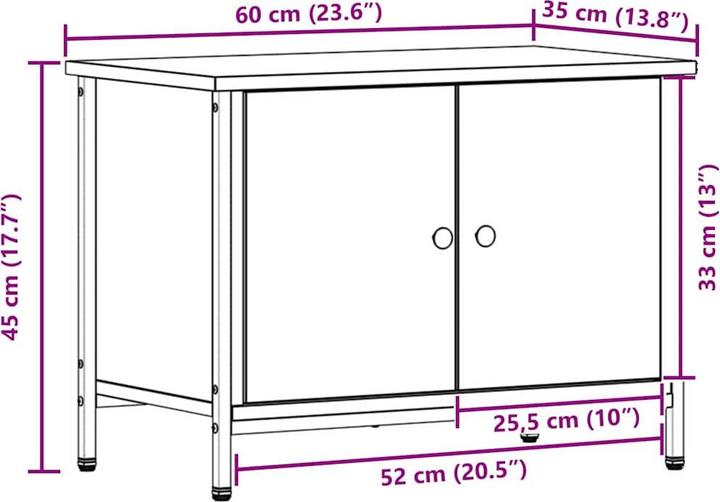 Image du produit vidaXL TV-Schränk (35 x 35 x 45 cm)