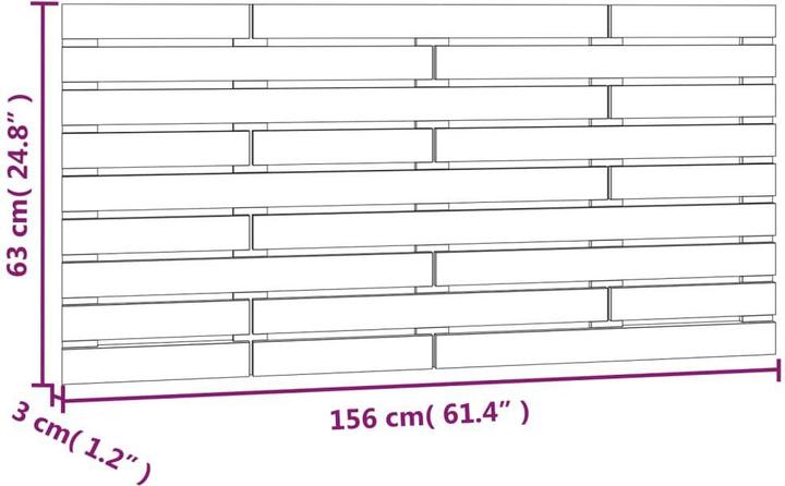 Immagine prodotto vidaXL Oksiutka (156 x 3 x 63 cm)