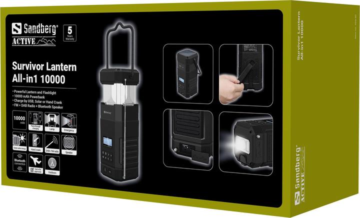Actual product image Sandberg Survivor Lantern All-in1, 10000 (10000 mAh, 10 W, 37 Wh)