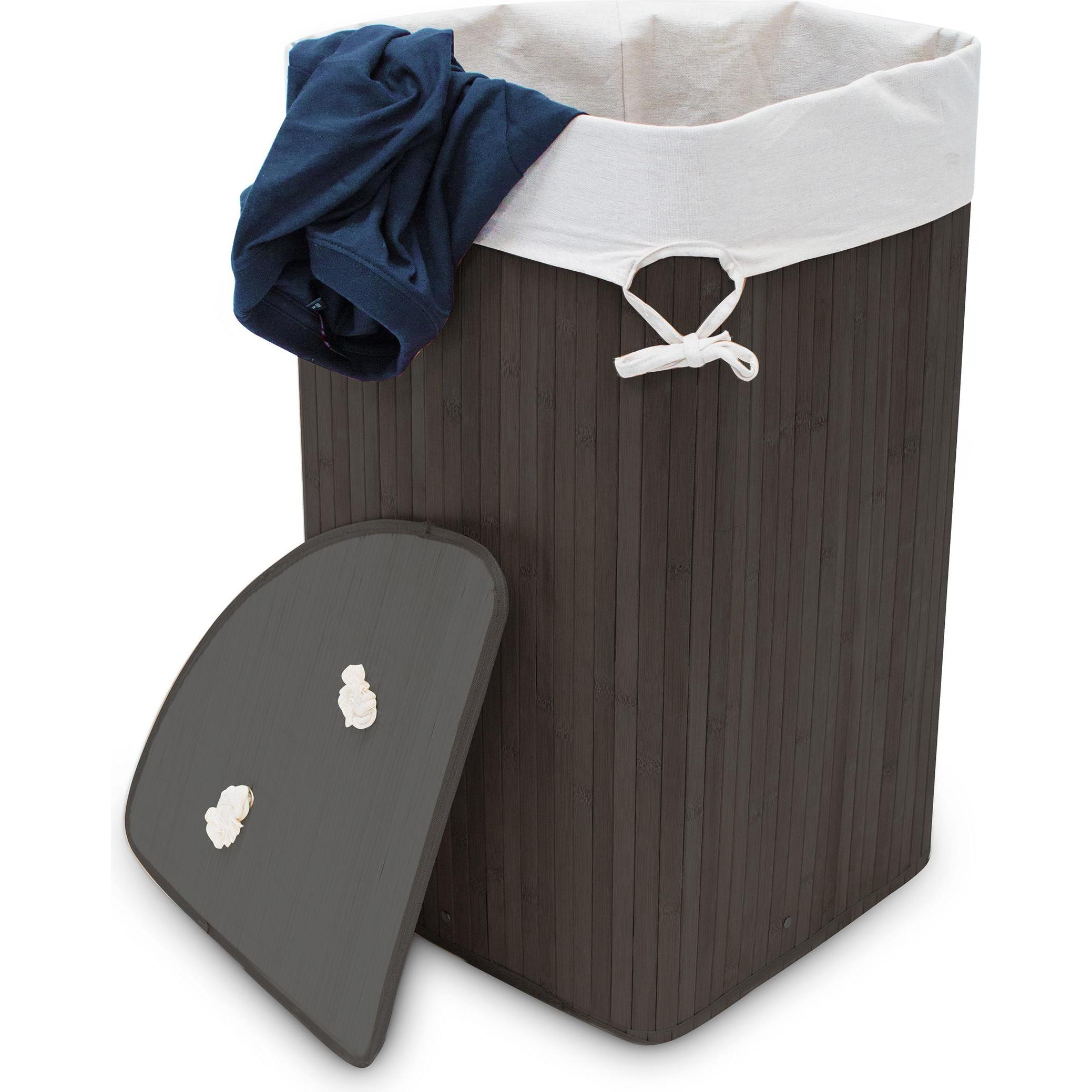 Relaxdays, Wäschekorb, Eckwäschekorb (60 l)