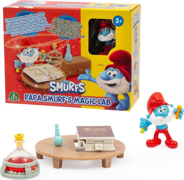 Actual product image Giochi Preziosi Papa Smurf workshop with