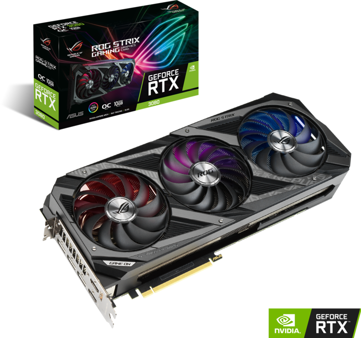 Produktbild ASUS GeForce ROG STRIX RTX 3080 O10G GAMING (10 GB)