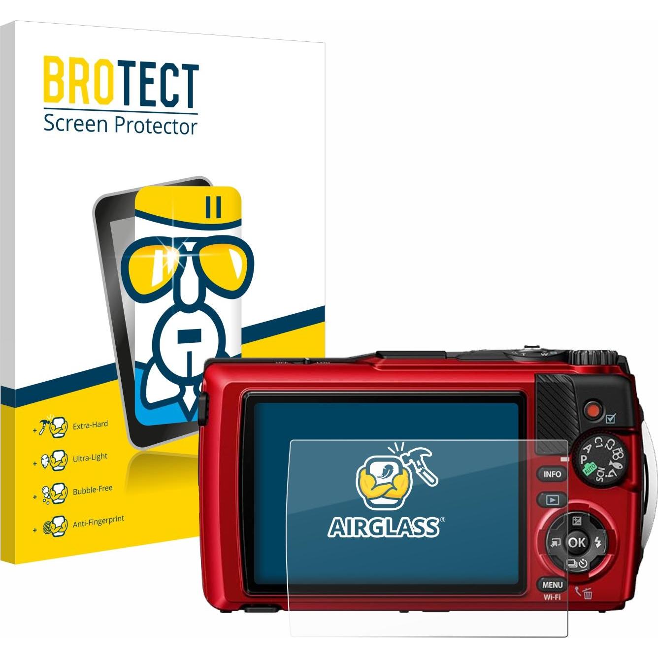 BROTECT AirGlass Panzerglasfolie (Displayschutz), Kameraschutz