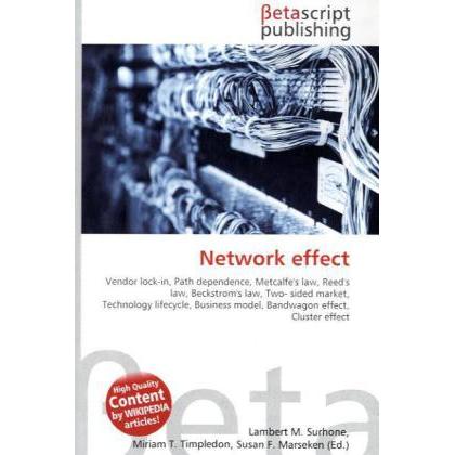 Thumbnail - Network effect, Fachbücher von Lambert M. Surhone, Miriam T. Timpledon, Susan F. Marseken