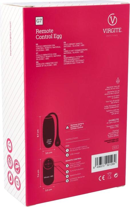 Actual product image Virgite Remote Control Egg G7