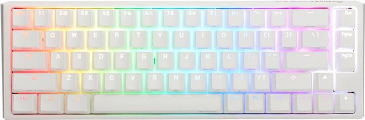 Produktbild Ducky One 3 Classic Pure White SF Gaming Tastatur, RGB LED - MX-Silent-Red (US) (US, Kabelgebunden)