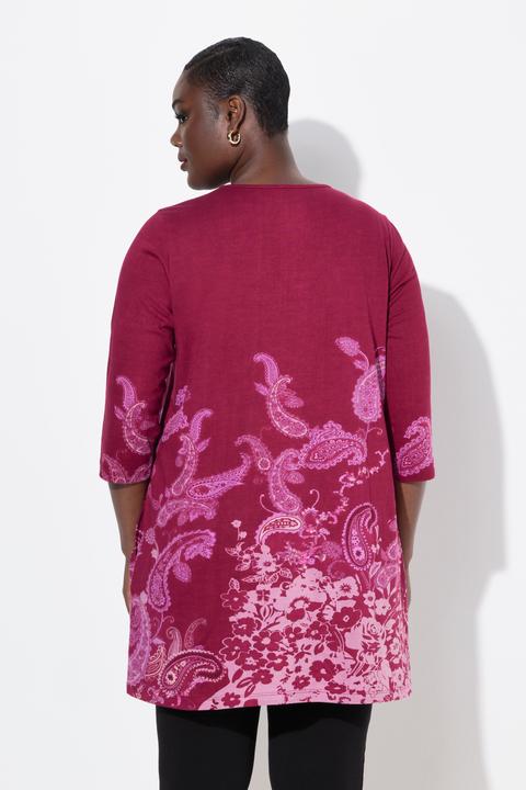 Immagine prodotto Ulla Popken Longshirt, bedruckt, Rundhals, Keyhole, Langarm (46, 48)