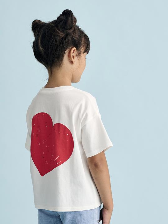 Produktbild Vertbaudet Bedrucktes Mädchen T-Shirt, leichte Oversized-Form (92)