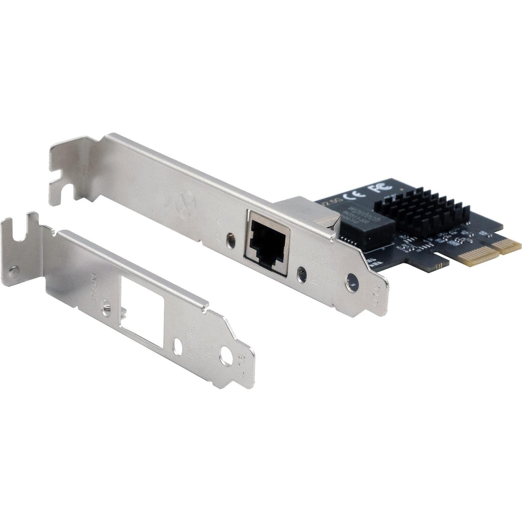 Exsys GmbH PCIe Netzwerk-Karte 2.5 Gigabit (PCI-E x1), Netzwerkkarte